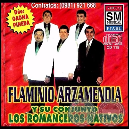 FLAMINIO ARZAMENDIA y su conjunto LOS ROMANCEROS NATIVOS